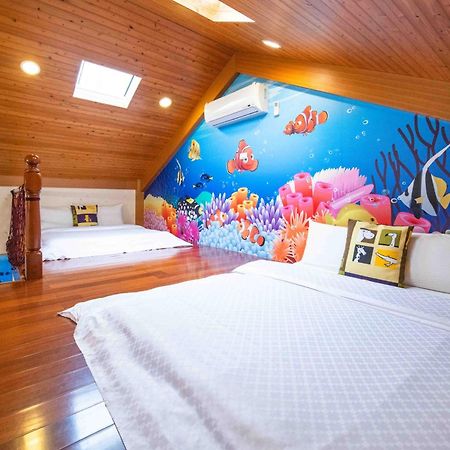 Fish House 宜蘭獨棟別墅 戲水池 生態diy 安農溪自行車 Lägenhet Dongshan  Exteriör bild