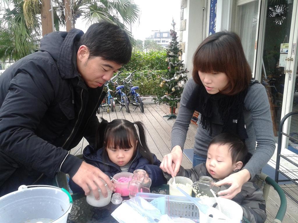 Fish House 宜蘭獨棟別墅 戲水池 生態diy 安農溪自行車 Lägenhet Dongshan  Exteriör bild