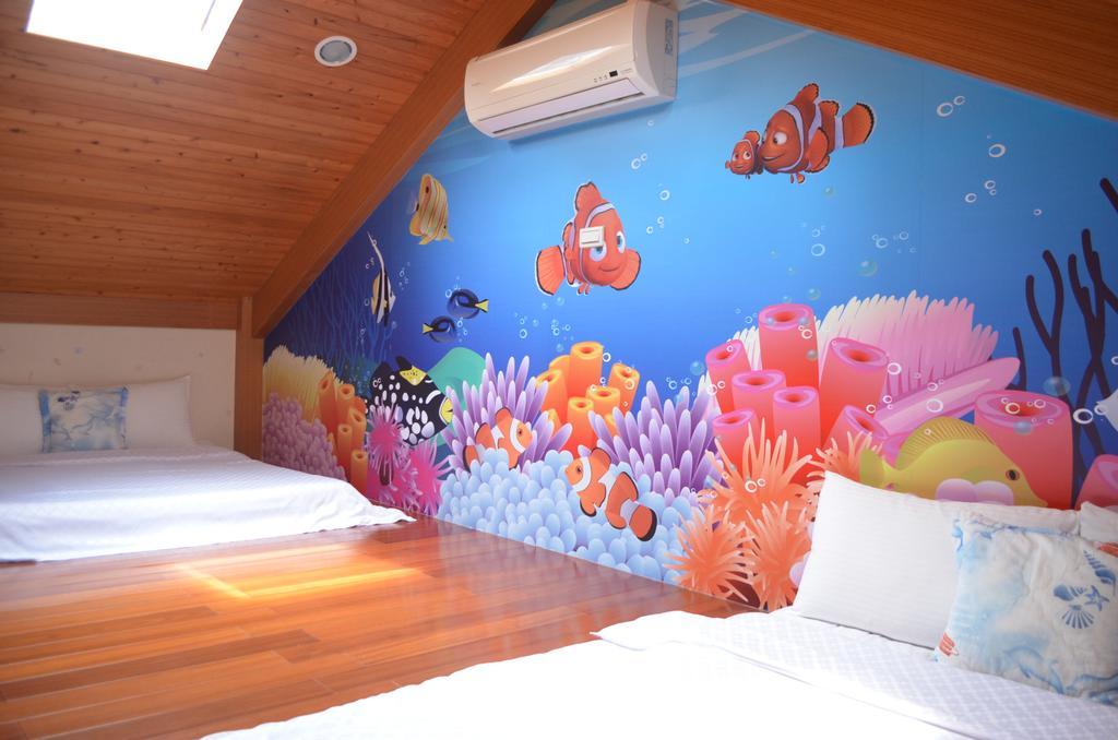 Fish House 宜蘭獨棟別墅 戲水池 生態diy 安農溪自行車 Lägenhet Dongshan  Exteriör bild