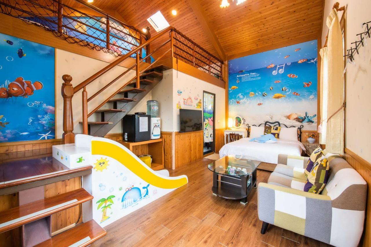 Fish House 宜蘭獨棟別墅 戲水池 生態diy 安農溪自行車 Lägenhet Dongshan  Exteriör bild